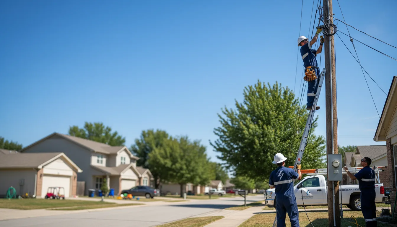 Residential electrician providing installation services in Sedgwick, KS